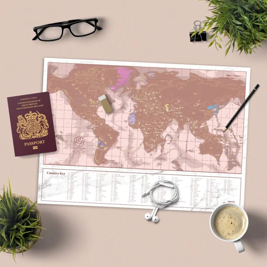 Scratch Map® Oro Rosa Viaggio