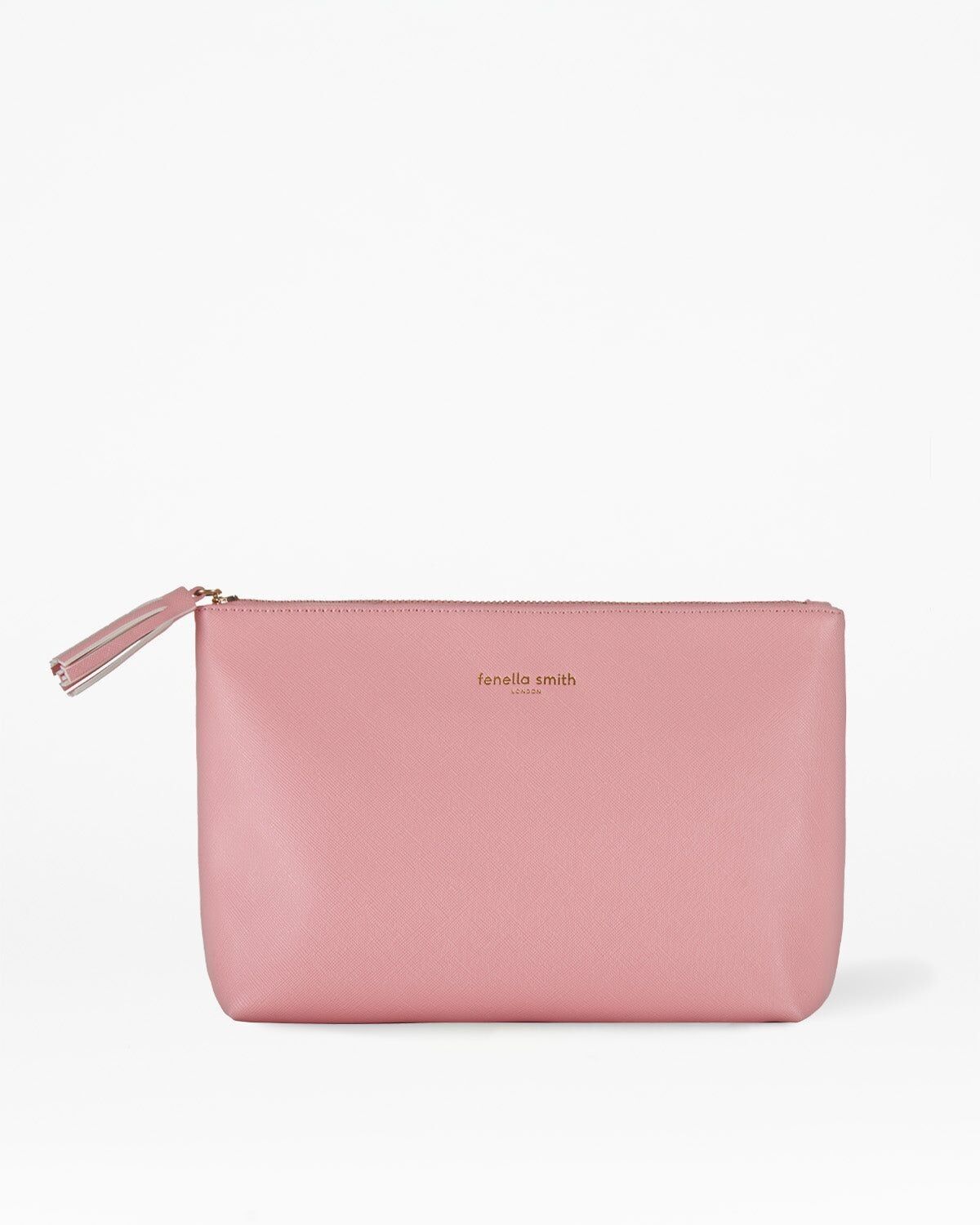 Kulturbeutel mit Quaste in Zartrosa