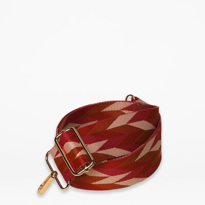 Red, Orange, White Arrow Bag Strap