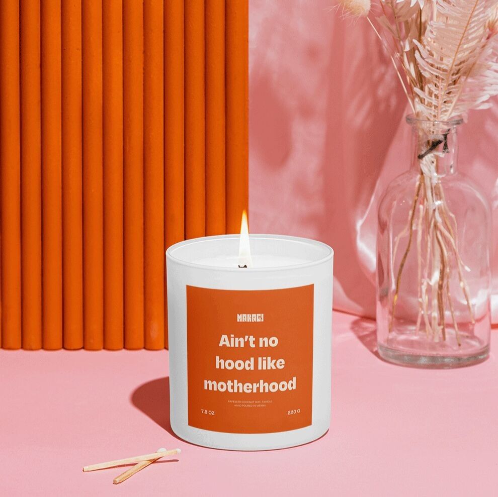 Vela perfumada No hay capucha como la maternidad