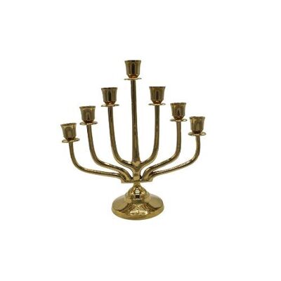 Candelero de latón de 7 agujeros