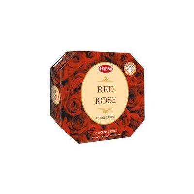 Hem Red Rose Incense Coils