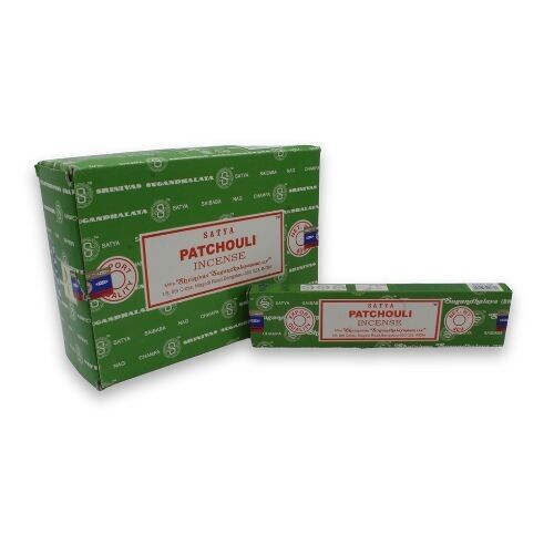 Incenso Satya Patchouli (40 grammi x 12 confezioni)