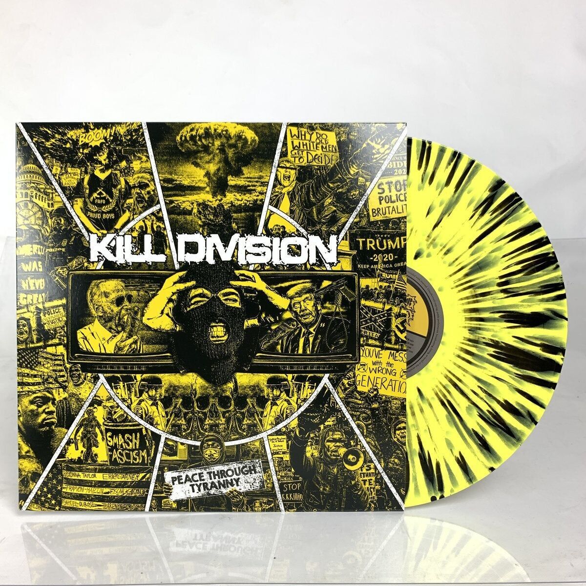 Kill Division LP - Peace Through Tyranny (Vinile splatter giallo/nero)