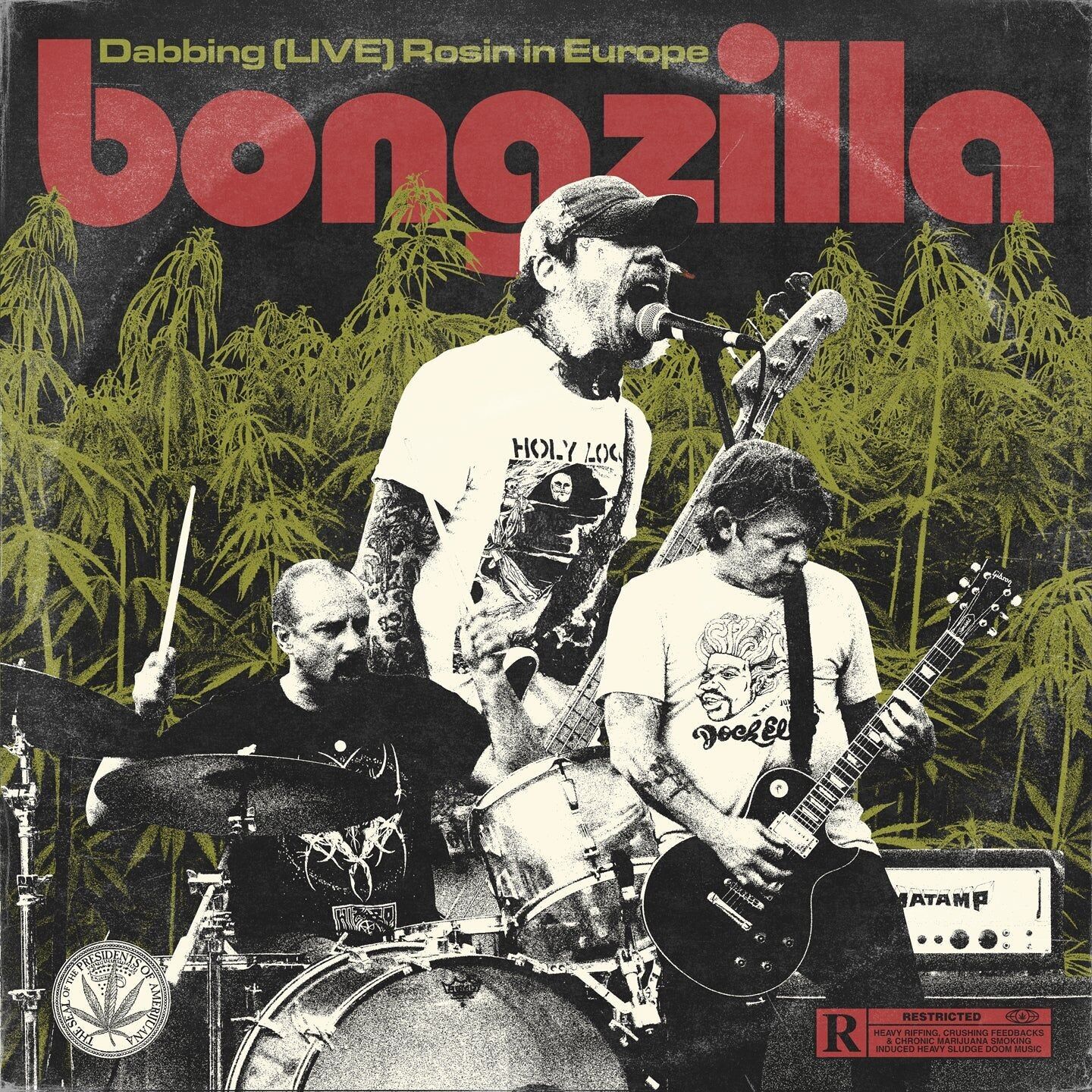 Bongzilla LP - Dabbing (Live) Rosin In Europe (Vinile rosso trasparente)