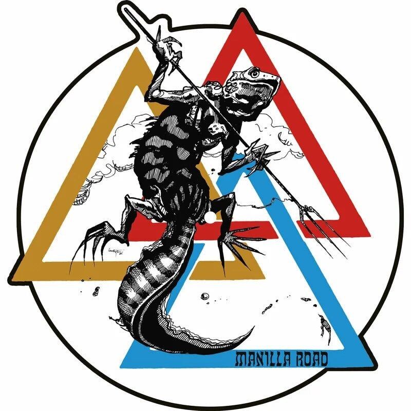 LP de Manilla Road: El diluvio/Sombra en la oscuridad/Víctima divina (foto)