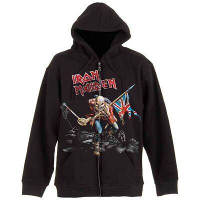 Sweat à capuche zippé Iron Maiden - Scuffed Trooper