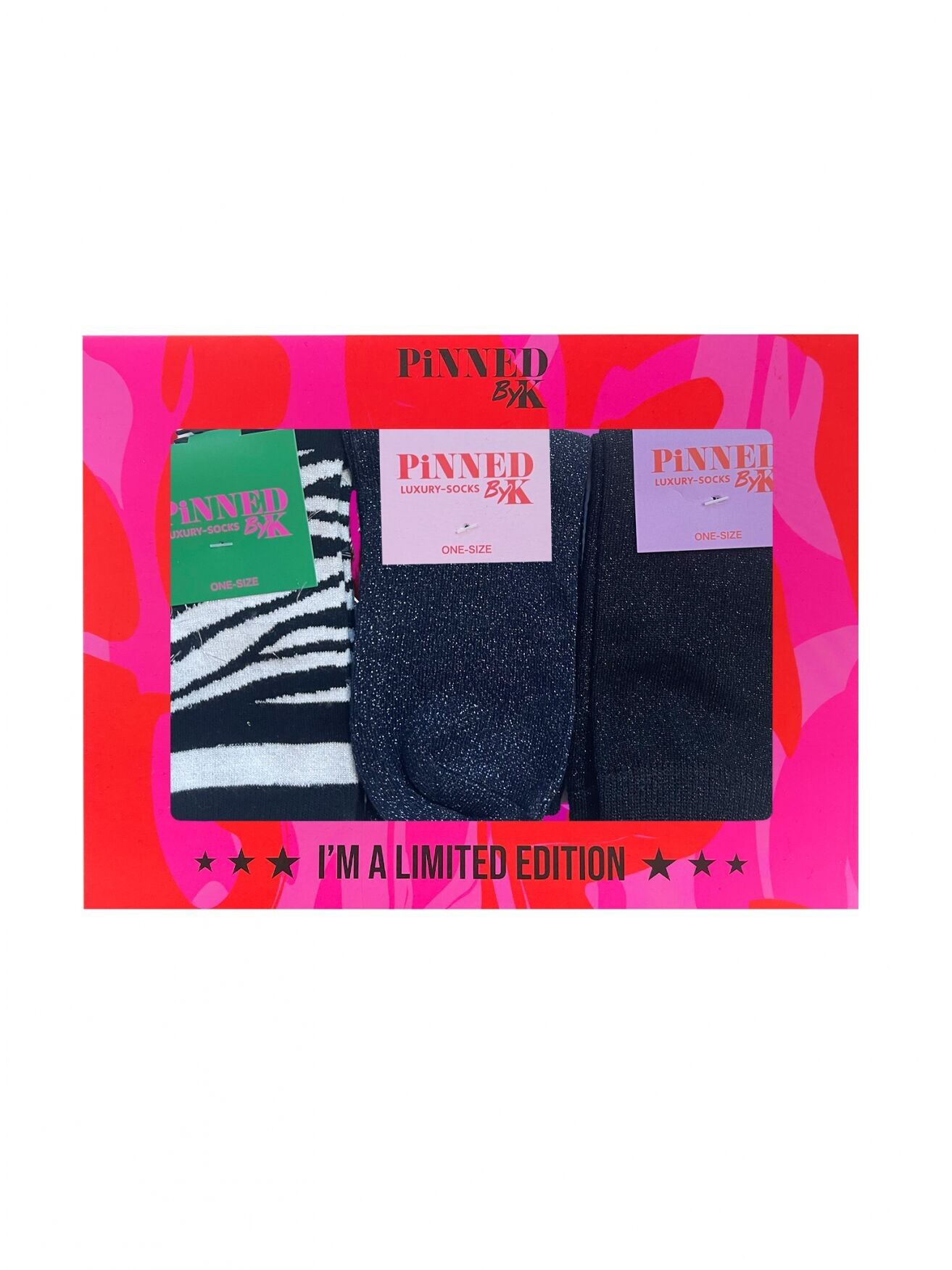 Geschenkpaket Socken Zebra Shine