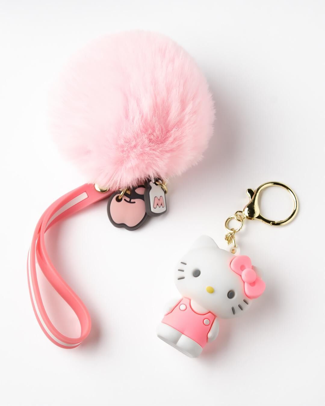Hello Kitty Schlüsselanhänger - Rosa Pompom - Sanrio