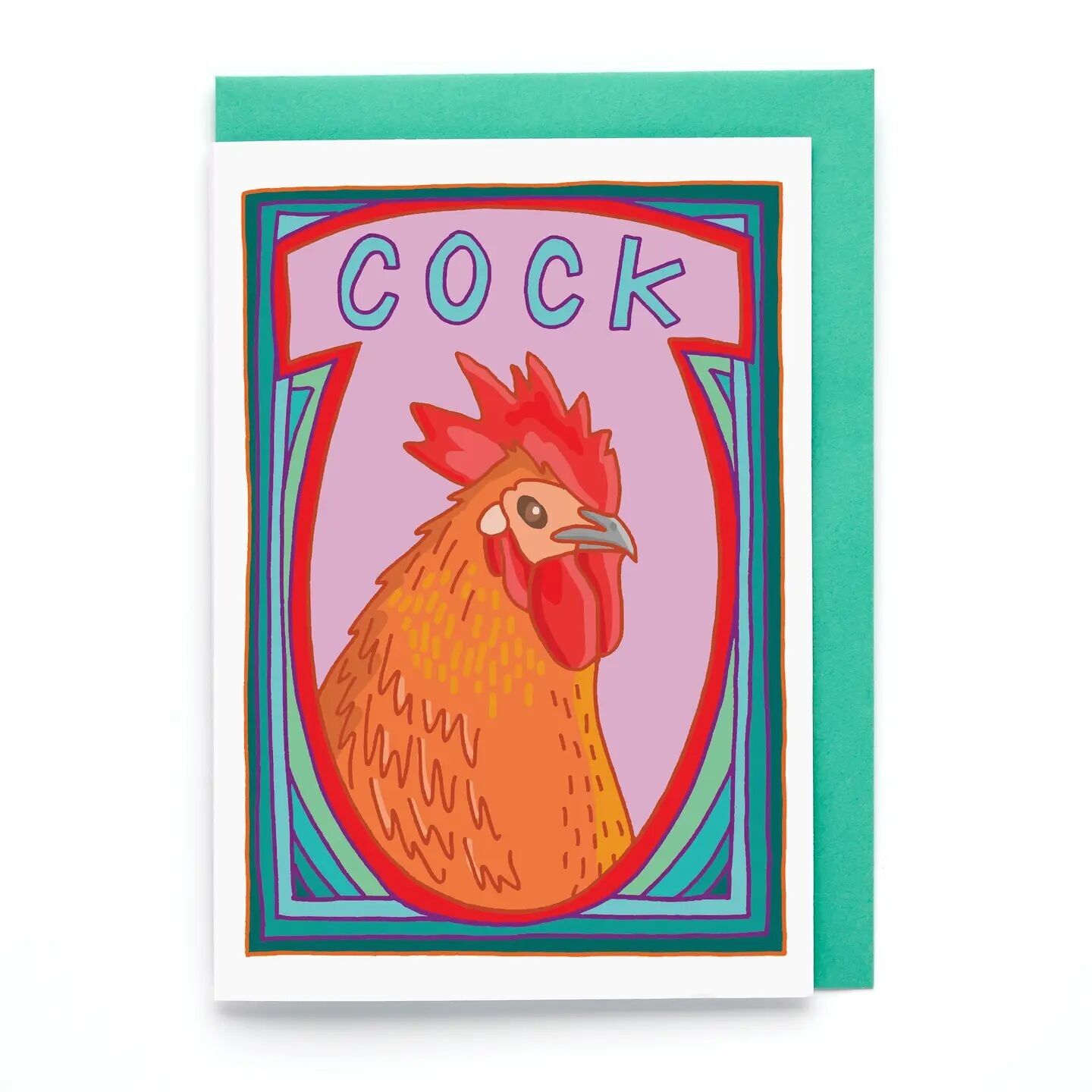Cock Birthday Card | Funny Male Birthday Card