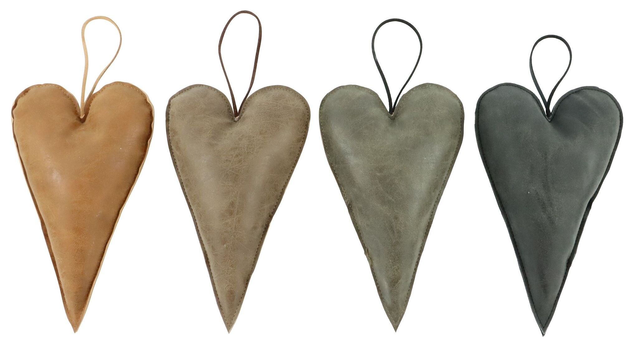 SET 4 PEZZI CON CUORI IN PELLE (HOFF1939)