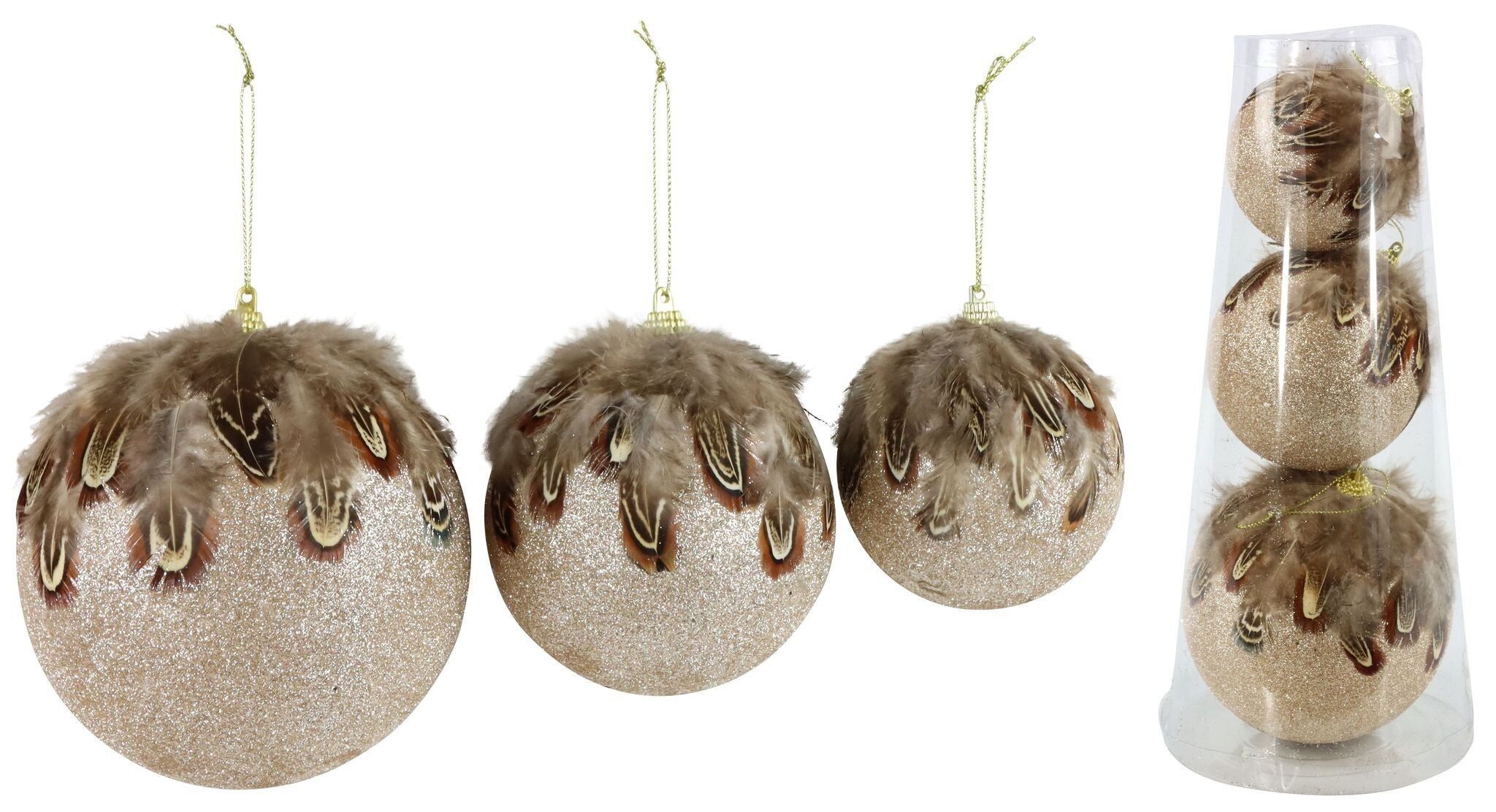 BALLS FEATHER DRESS in Box 3 PIECE SET (HOFF2425)