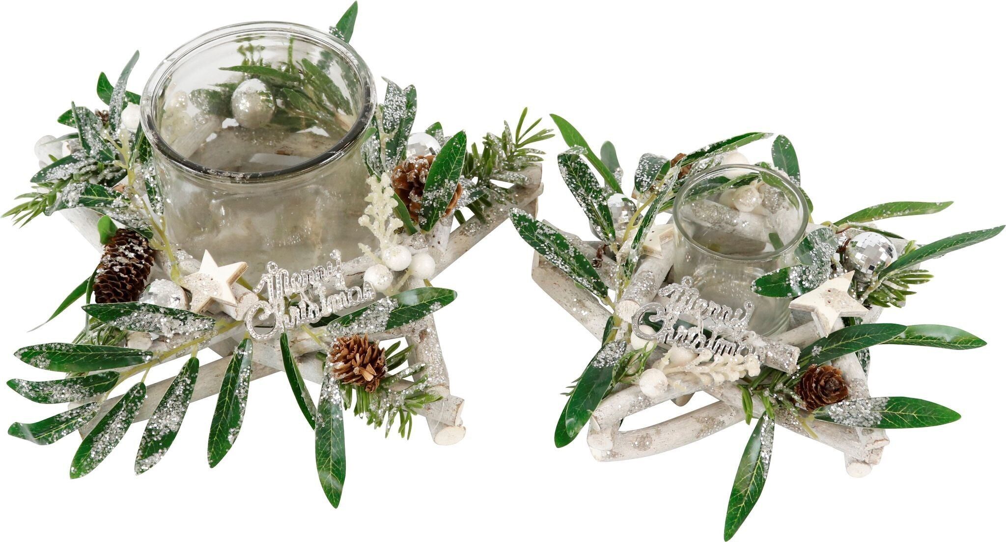 STAR LIGHTS MERRY CHRISTMAS 2 PIECE SET (HOFF2611)