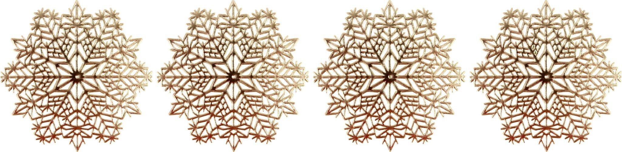 UNTERSETZER GOLDSTERN  4 TEILIGES SET (HOFF3124)