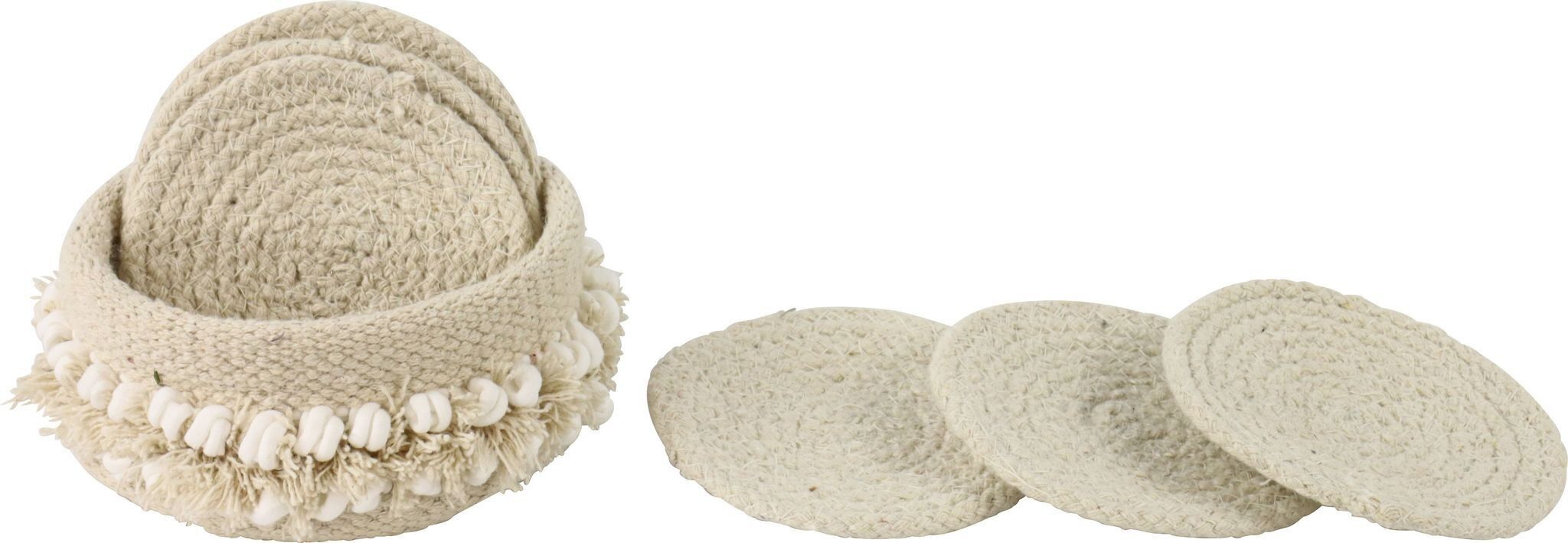 SOTTOBICCHIO IN SCATOLA TULUM SET 7 PEZZI (HOFF3199)