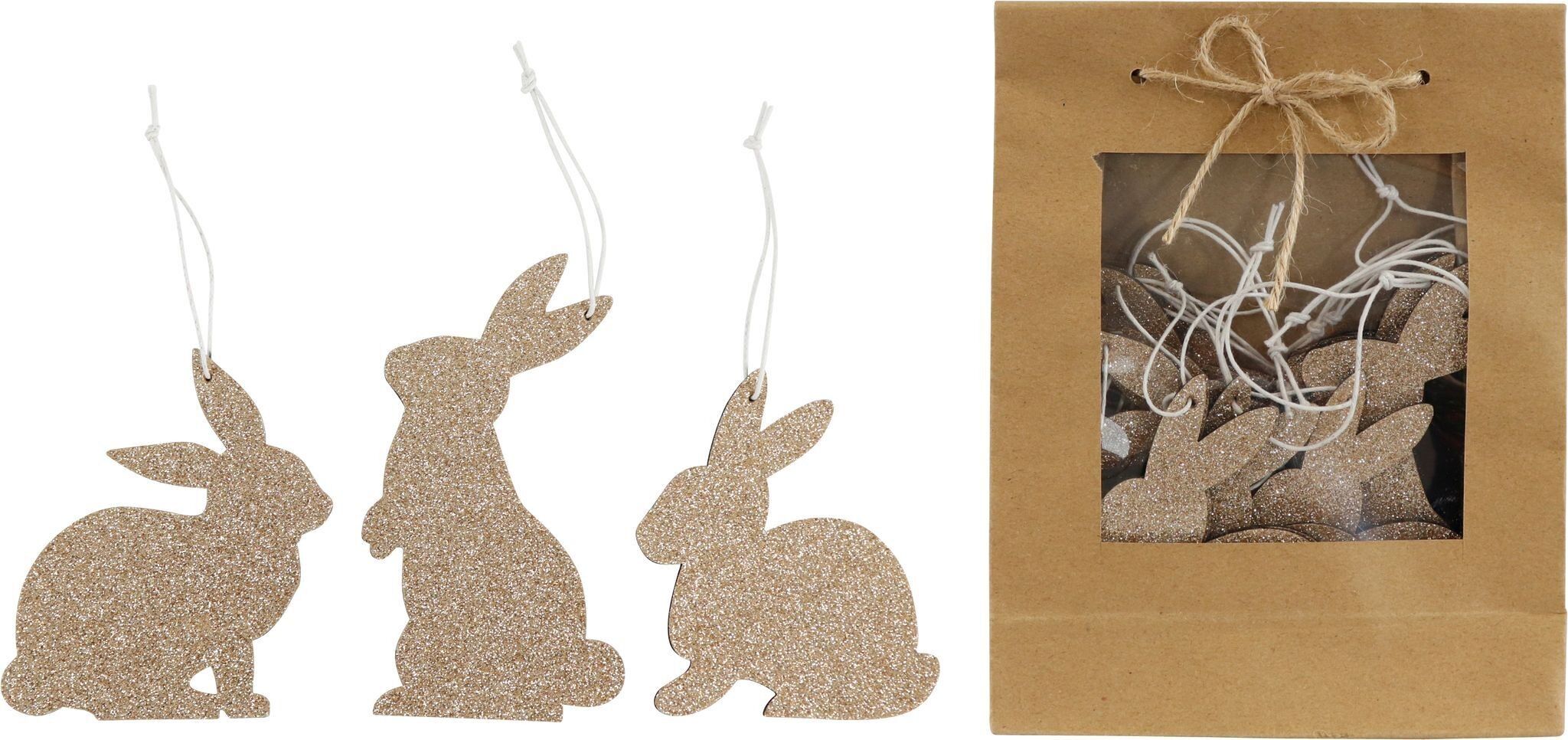 ZIERHÄNGER HASEN  16 TEILIGES SET (HOFF3241)