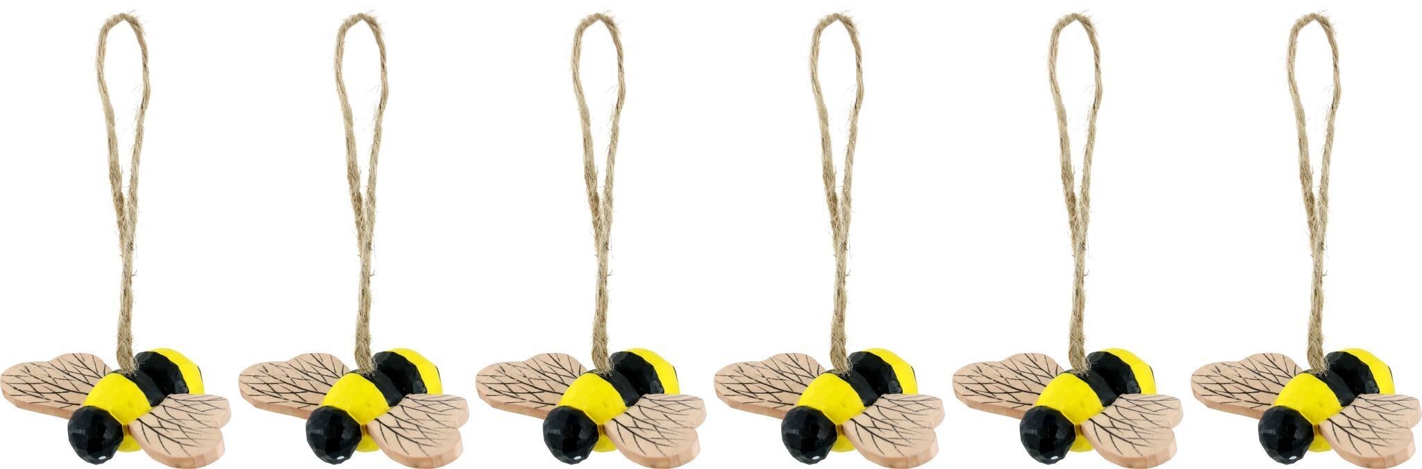 CIONDOLO IN LEGNO API SET 6 PEZZI (HOFF1036)