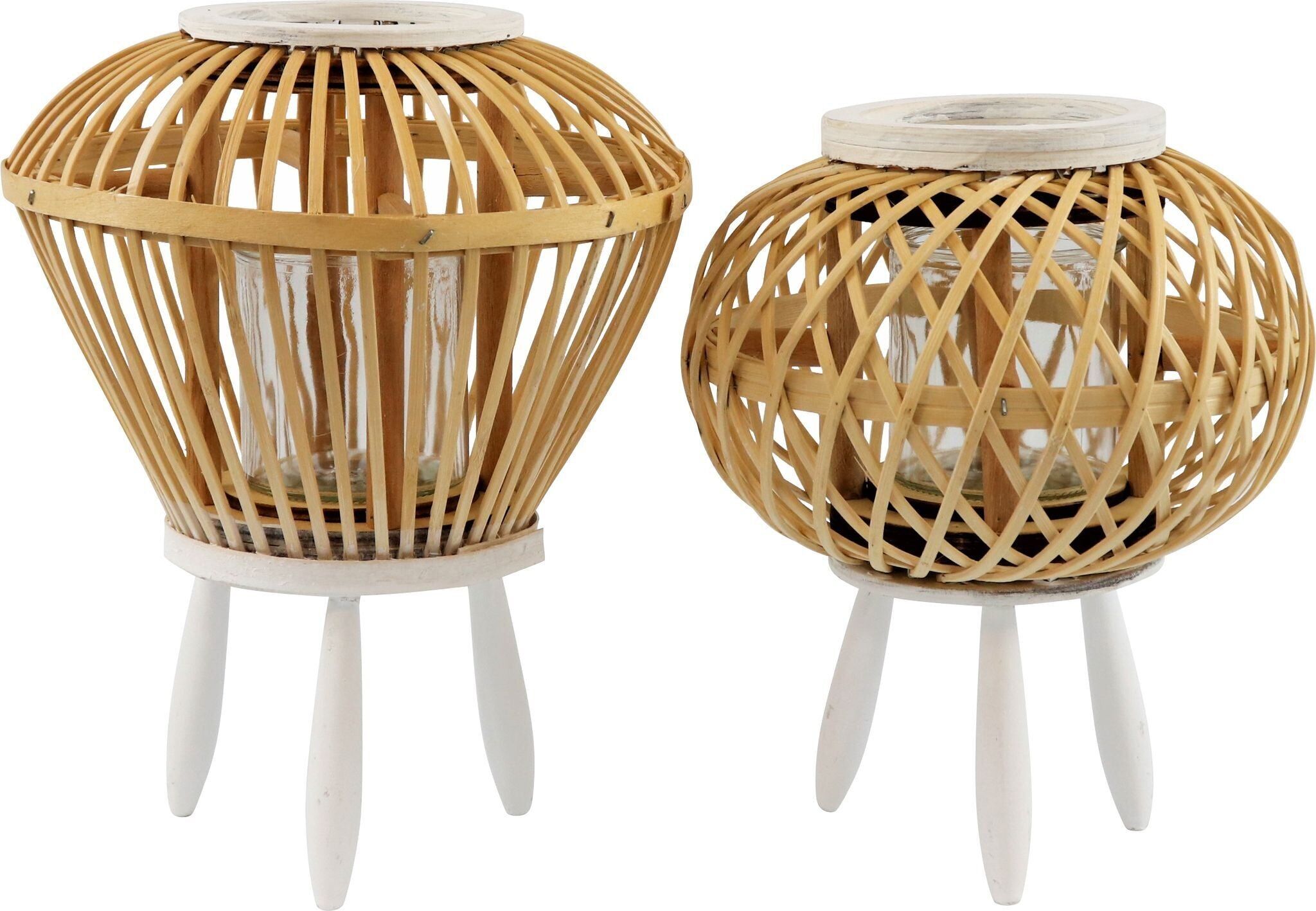 OGGETTO LUCE CON VETRO LOMBOK SET 2 PEZZI (HOFF3575)