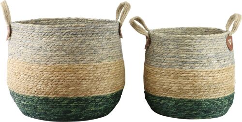 RUNDKÖRBE GOMERA  2 TEILIGES SET (HOFF3658)