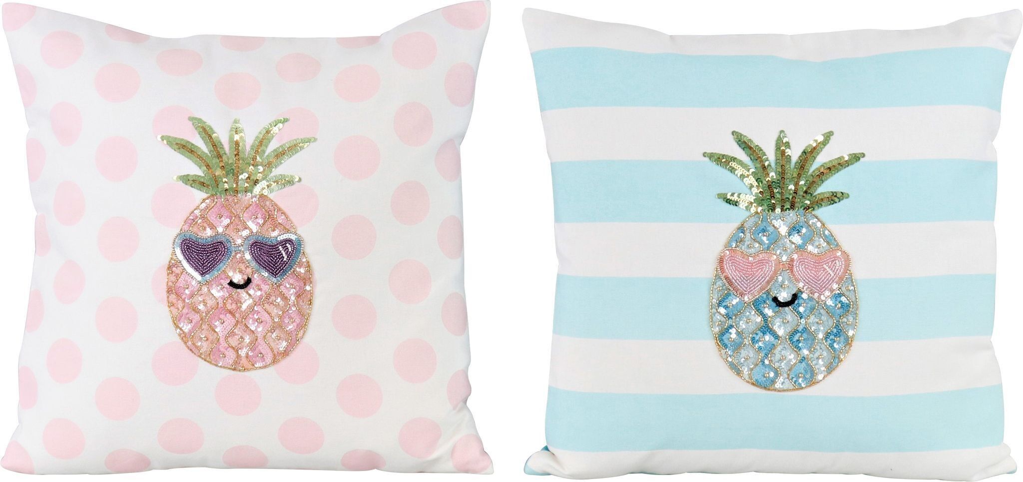 FUNDA COJÍN PIÑA 45X45 SET 2 PIEZAS (HOFF4705)