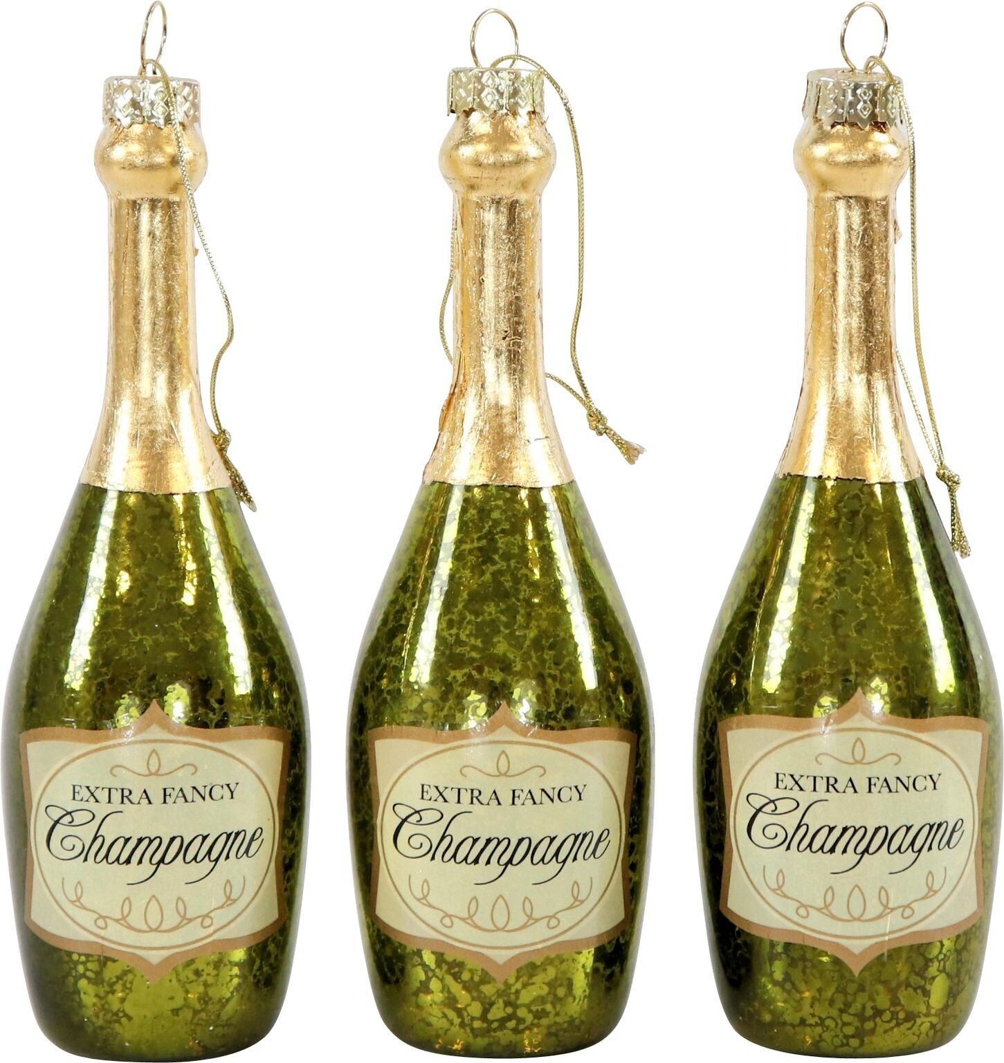 SET 3 PEZZI DI GIOIELLI IN VETRO FANTASIA CHAMPAGNE (HOFF4956)