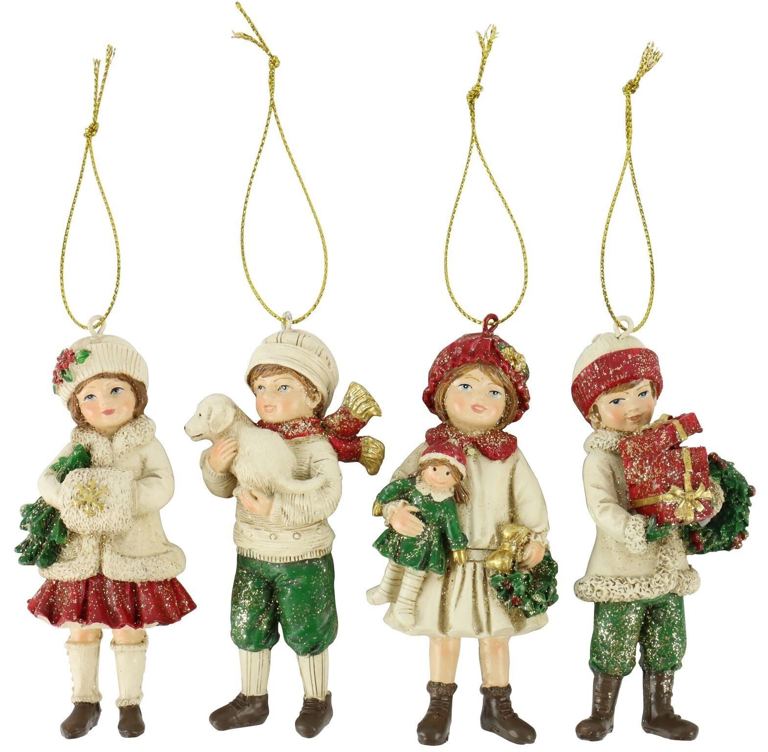 ENSEMBLE 4 PIÈCES ORNEMENTALES D'HIVER POUR ENFANTS (HOFF5014)