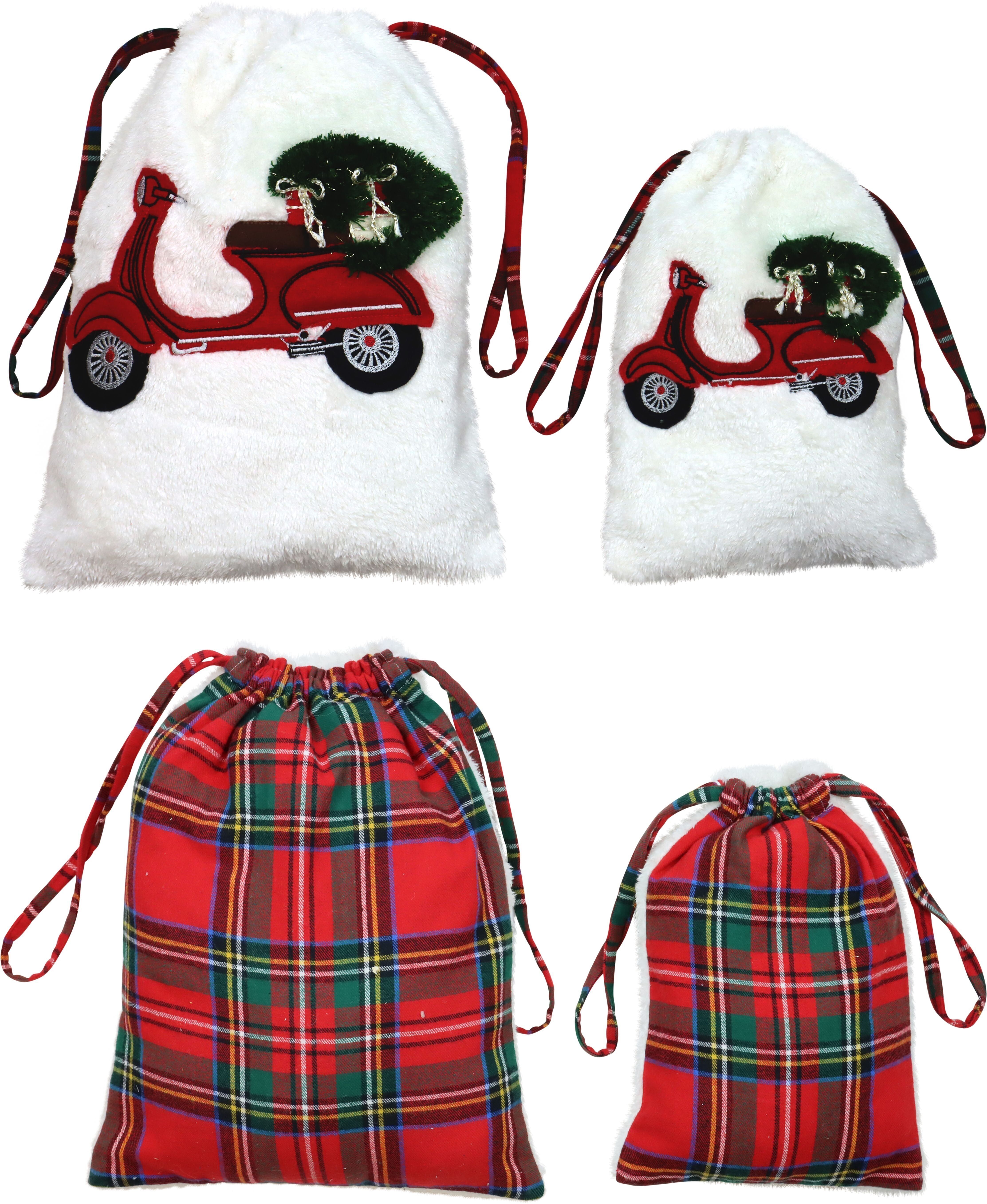 BORSE NATALIZI XMAS SCOOTER SET 2 PEZZI (HOFF5242)