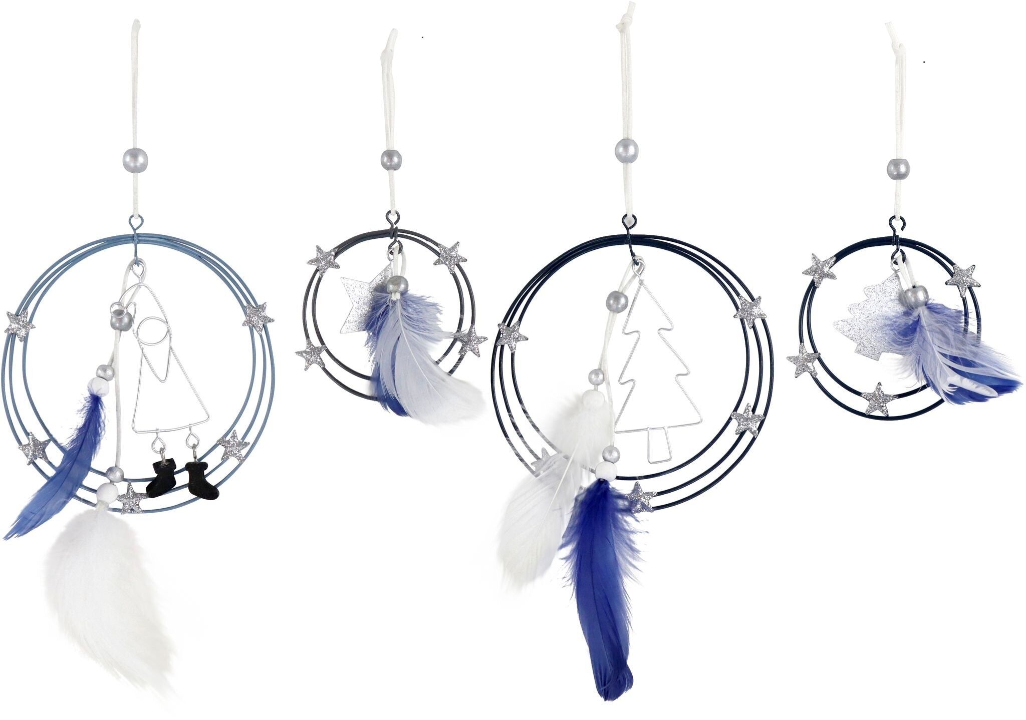 GRUCCIA DECORATIVA ETHNO XMAS SET 4 PEZZI (HOFF5547)