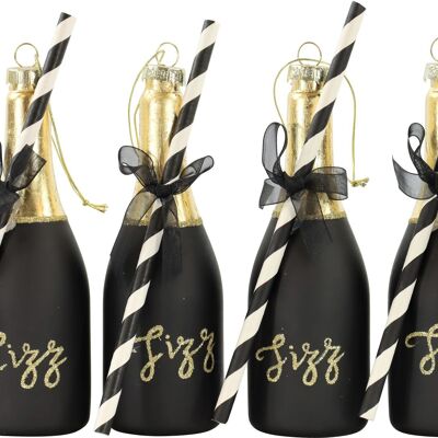 SET BOTTIGLIE IN VETRO FIZZ 4 PEZZI (HOFF5572)