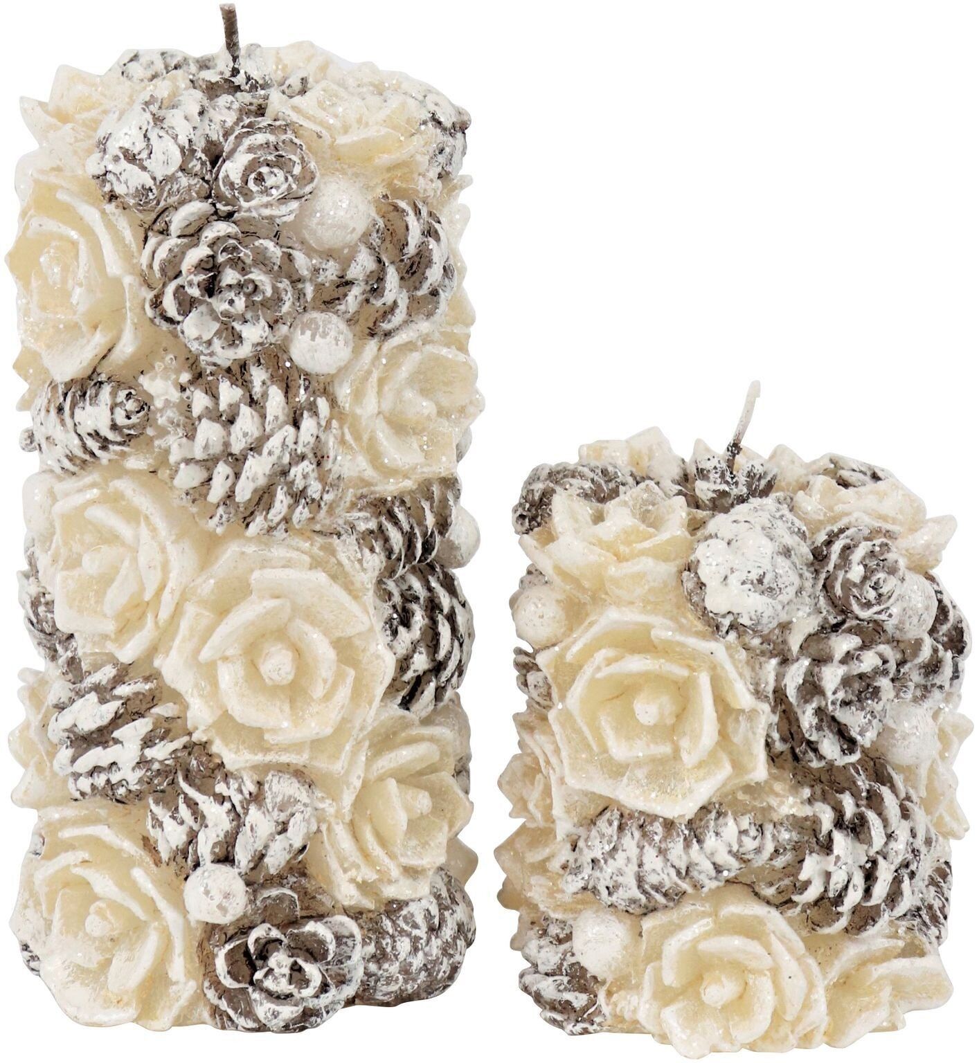 CANDELE CONI NATURALI SET 2 PEZZI (HOFF5777)