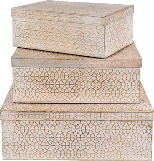 BLECHDOSEN FÈS  3 TEILIGES SET (HOFF6276)