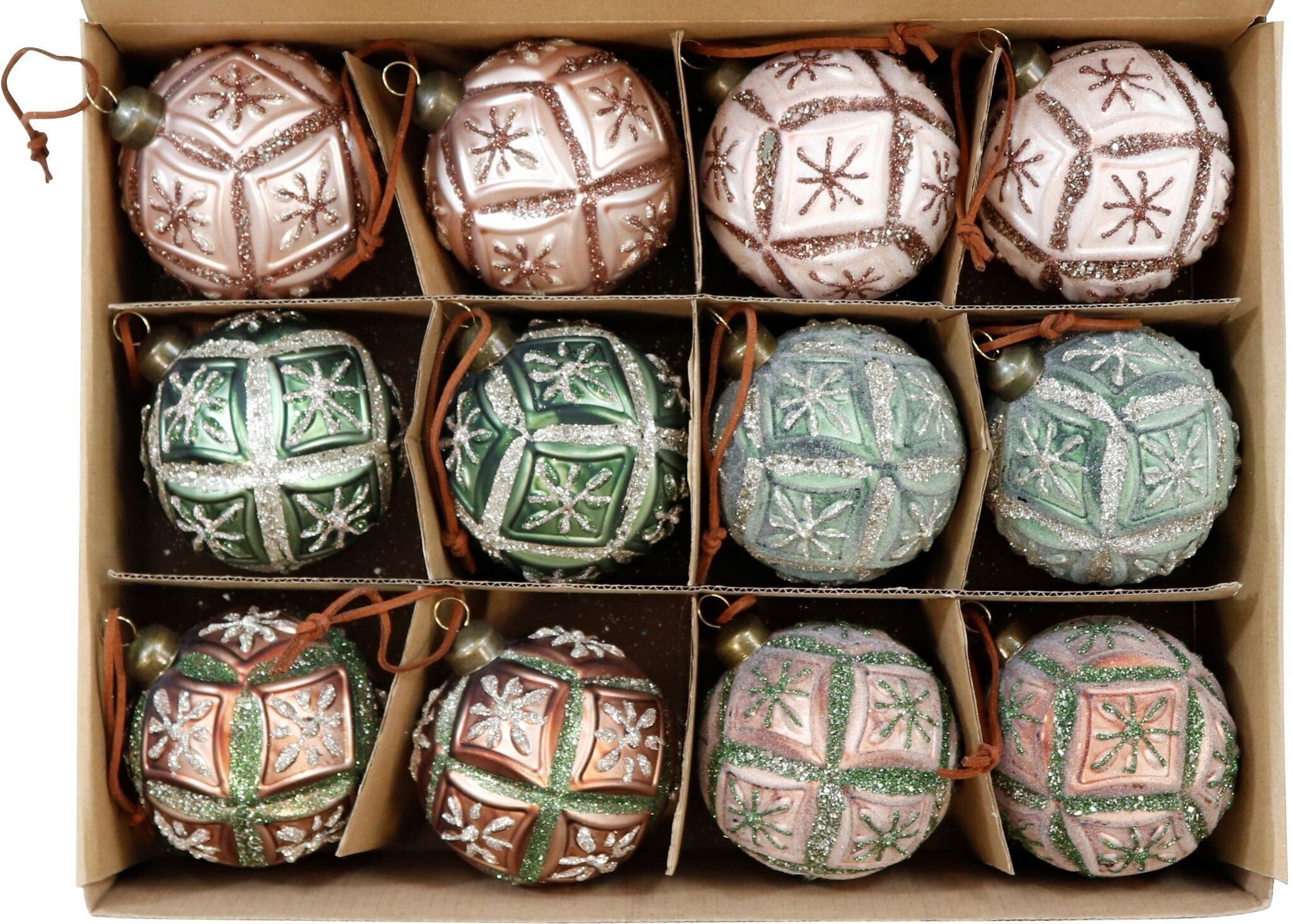 ESPOSITORE A SFERE IN VETRO 1001 NOTTE SET 12 PEZZI (HOFF6598)