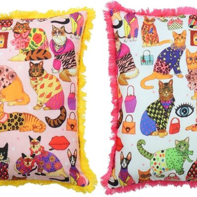 CUSCINI CUTE CATS 40X40 SET 2 PEZZI (HOFF6866)