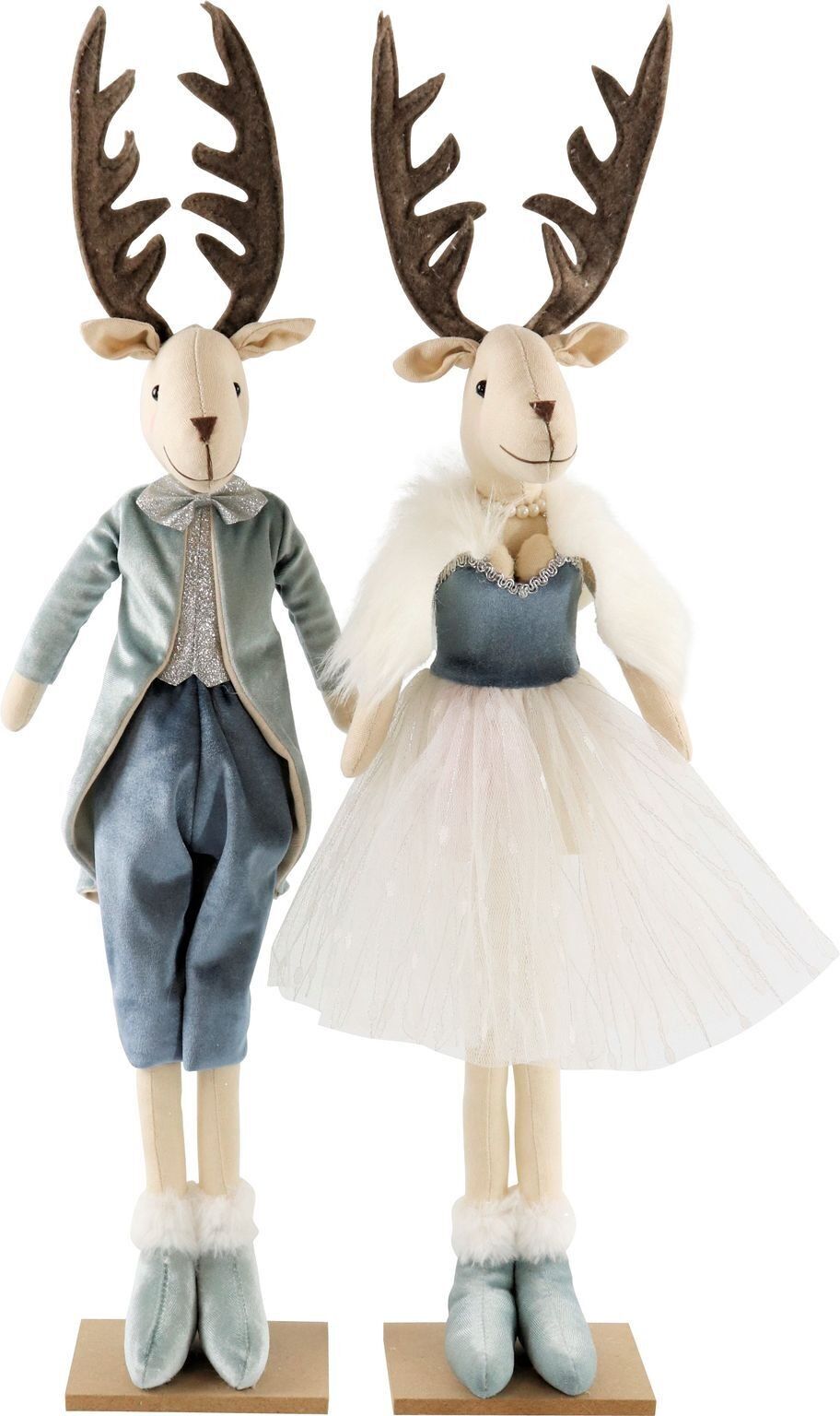 SET 2 PEZZI IN DENIM COPPIA ALCI DECORATIVI (HOFF7239)