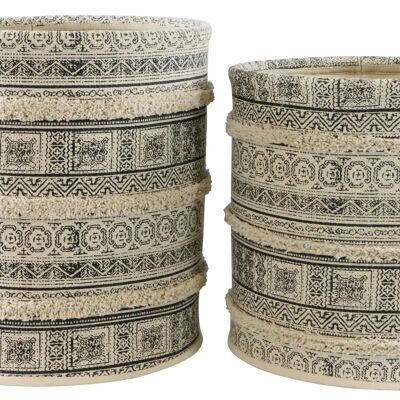 CESTAS DE ALMACENAMIENTO ALCAZAR SET 2 PIEZAS (HOFF7349)
