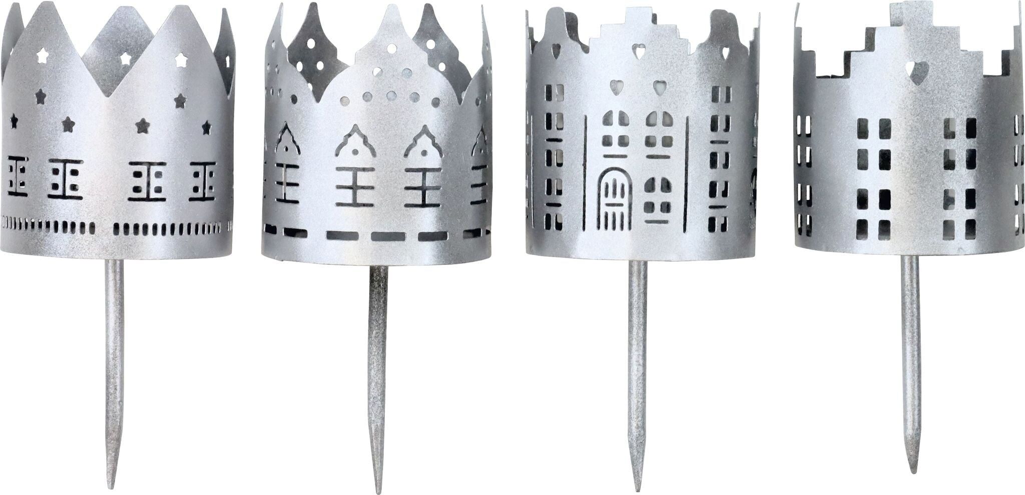 PORTACANDELE CITTÀ DELLE LUCI SET 4 PEZZI (HOFF7502)