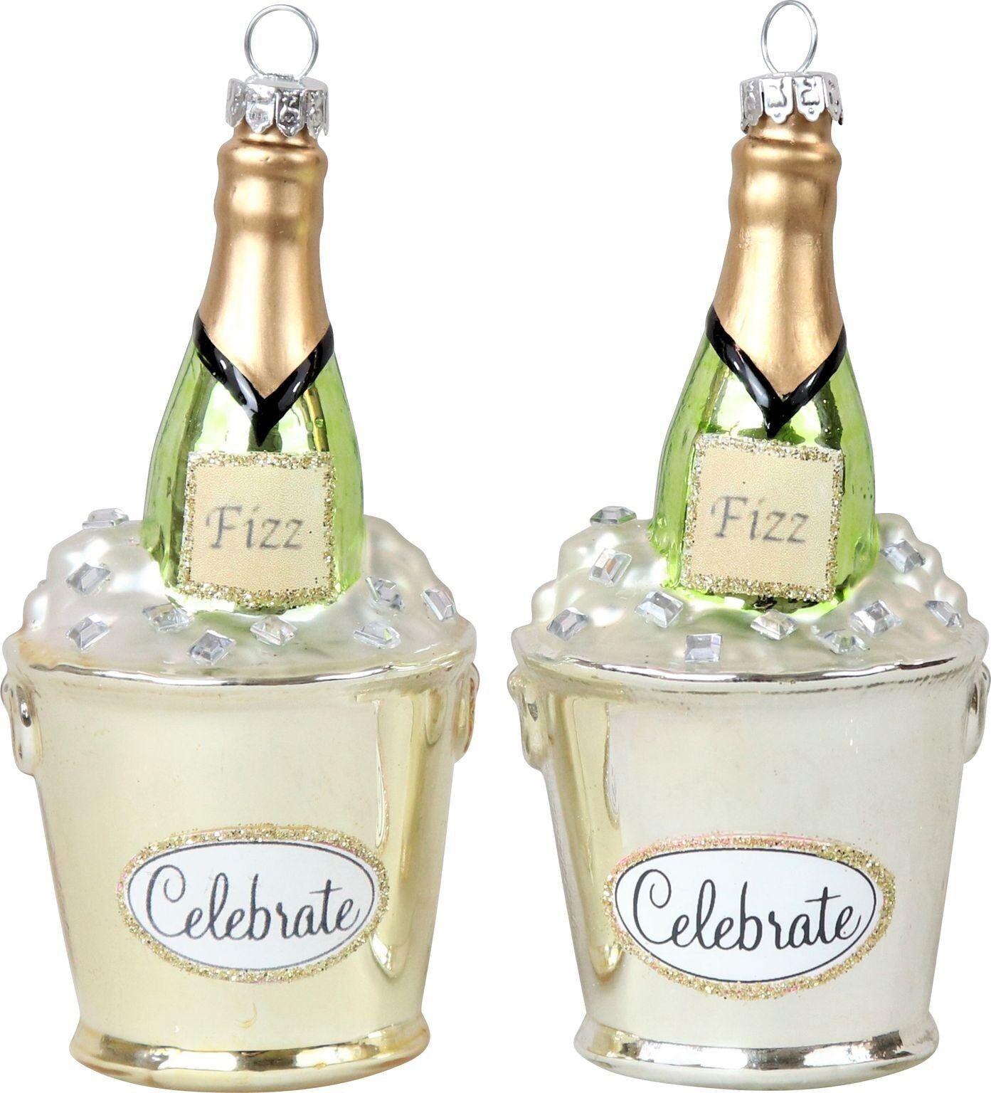 SET DI 2 PEZZI PER CHAMPAGNE IN VETRO PER GIOIELLI (HOFF7920)