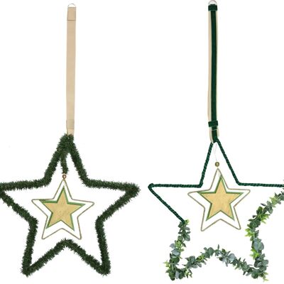 SET 2 PIEZAS ESTRELLAS DECORATIVAS (HOFF8185)