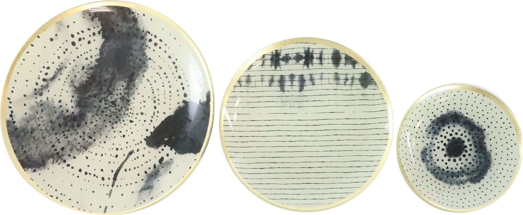 PIATTO IN VETRO ARTE SET 3 PEZZI (HOFF8291)