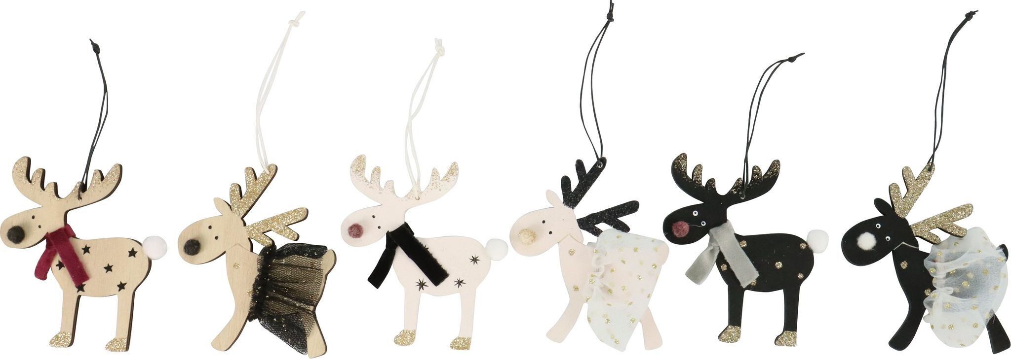 ZIERHÄNGER ELCHBALLETT  6 TEILIGES SET (HOFF8346)