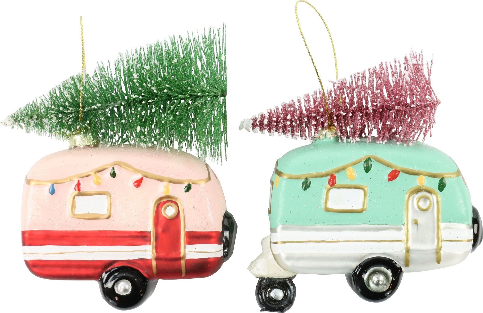 SET 2 PEZZI PER CARAVAN IN VETRO (HOFF8486)