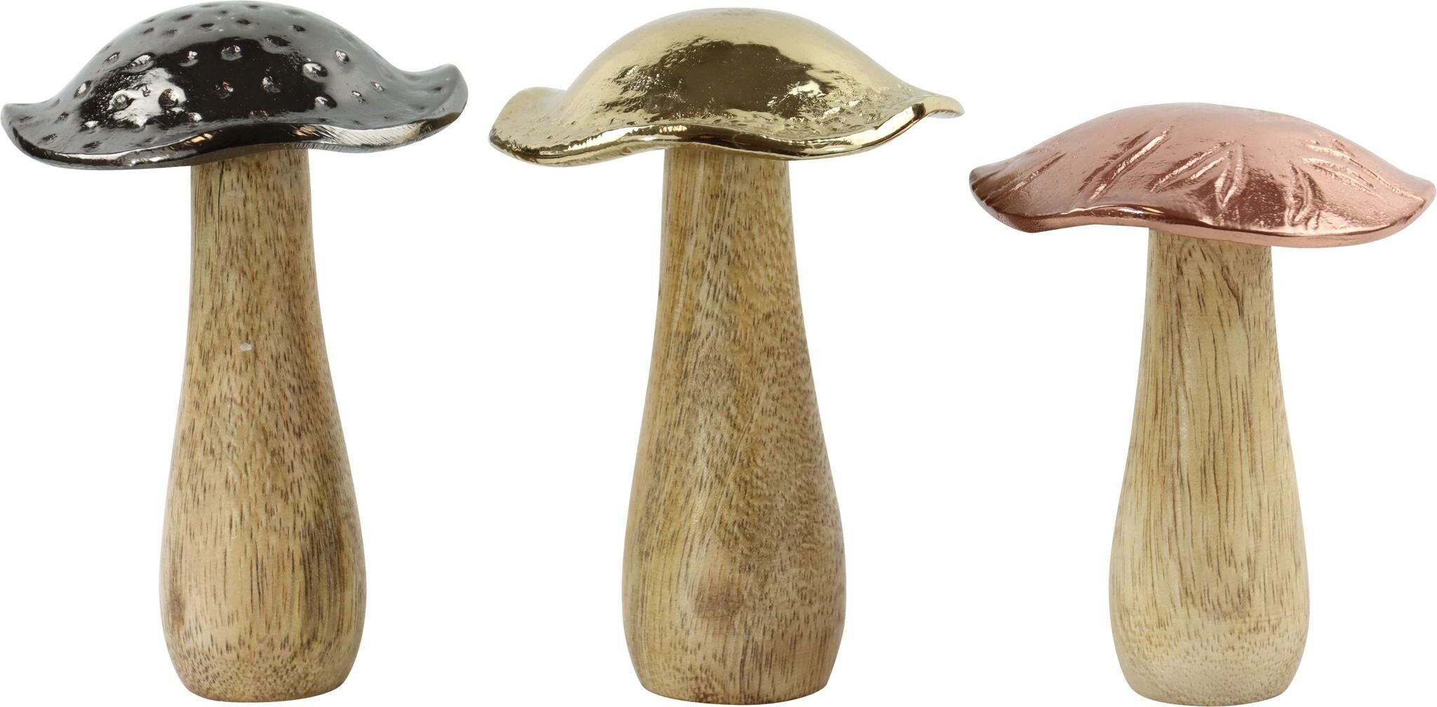 DECORATIVE MUSHROOMS MAGIC FOREST 3 PIECE SET (HOFF8560)