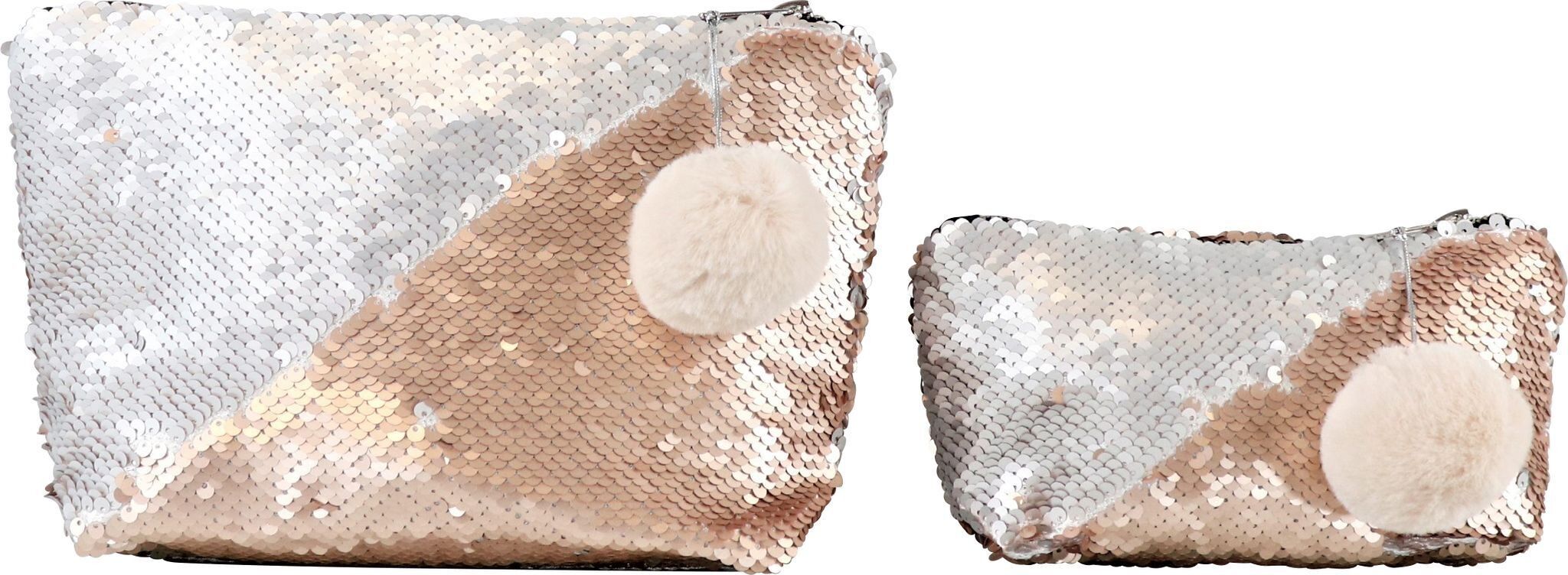 BORSA CON PAILLETTES SET 2 PEZZI GLOW (HOFF9089)