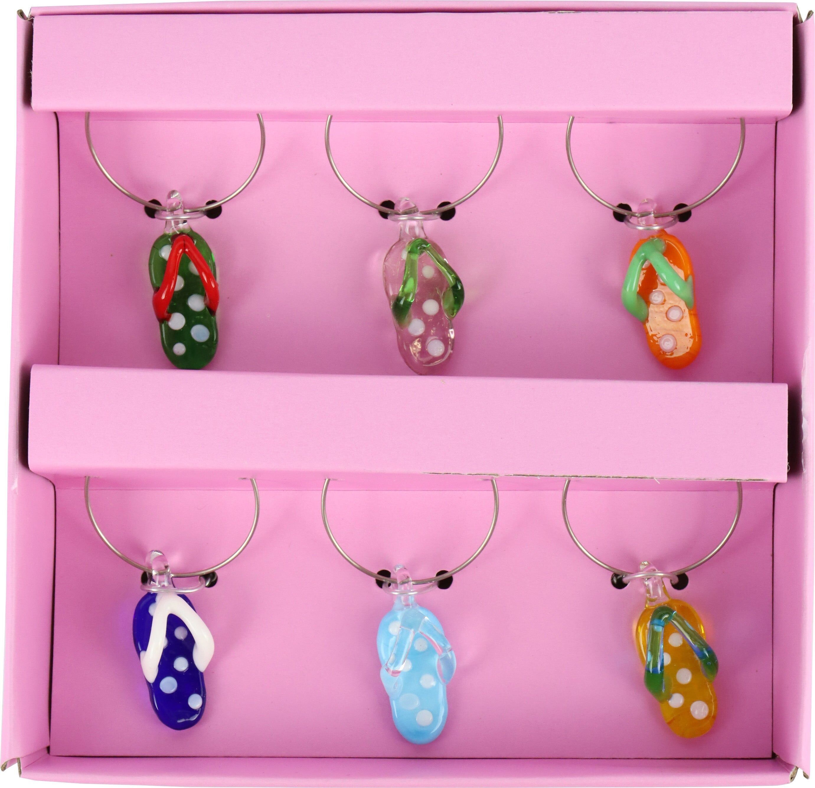 GLASMARKER FLIP FLOP  6 TEILIGES SET (HOFF9131)