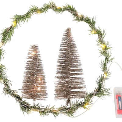 COURONNE LUMINEUSE LED FORÊT (HOFF9306)