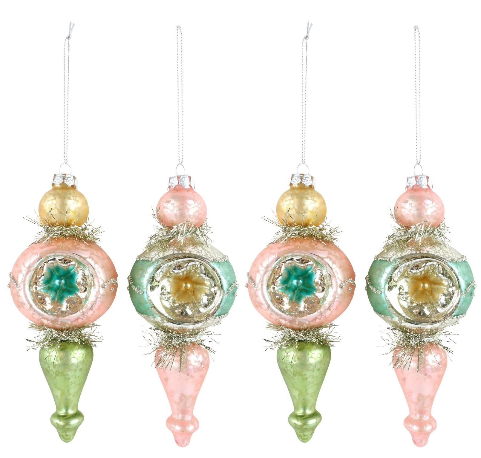 CONI IN VETRO NOSTALGIE SET 4 PEZZI (HOFF9470)