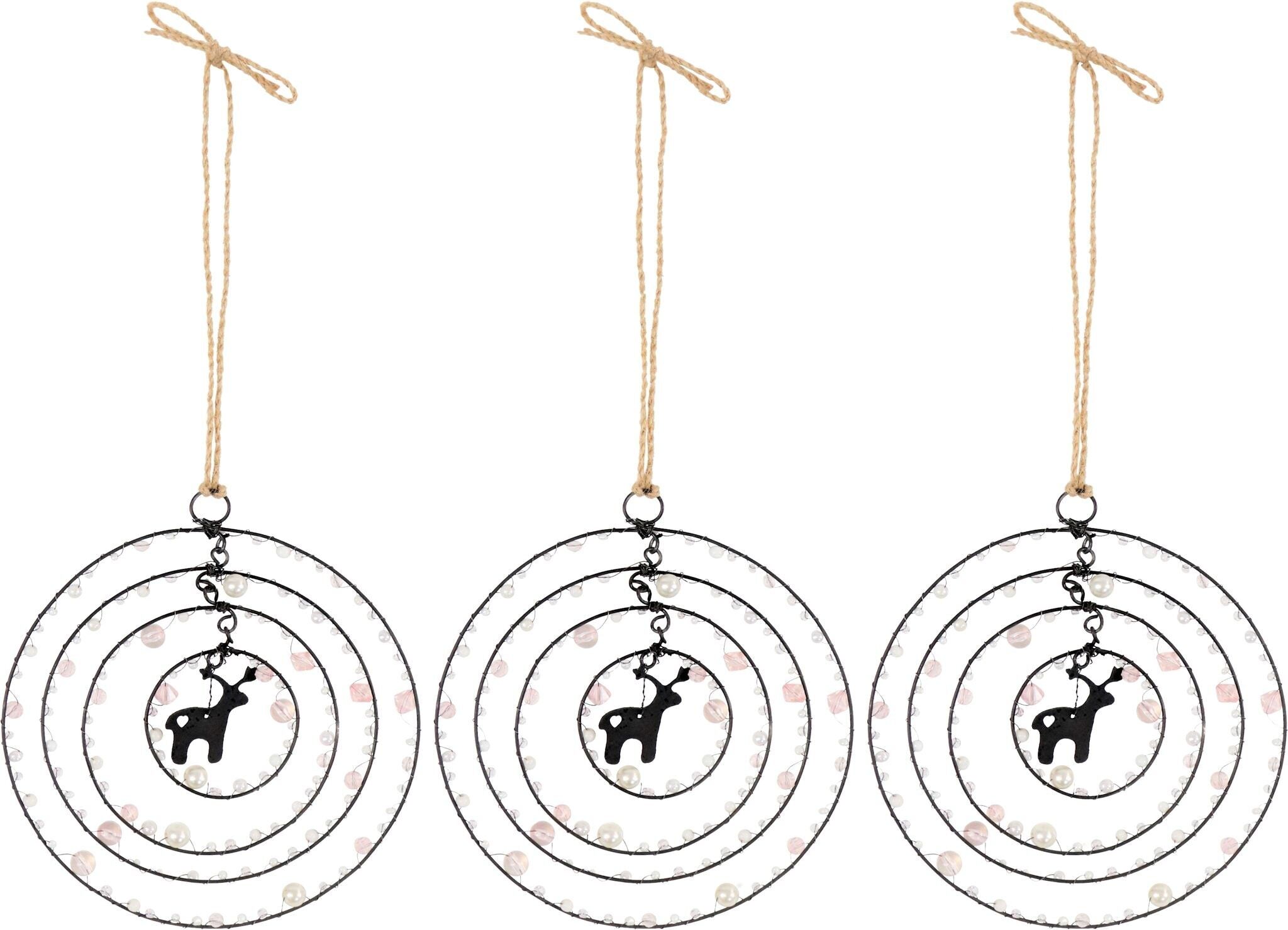 GRUCCIA ORNAMENTALE ELK SET 3 PEZZI (HOFF9540)