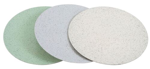 TELLER TERRAZZO  3 TEILIGES SET (HOFF9996)