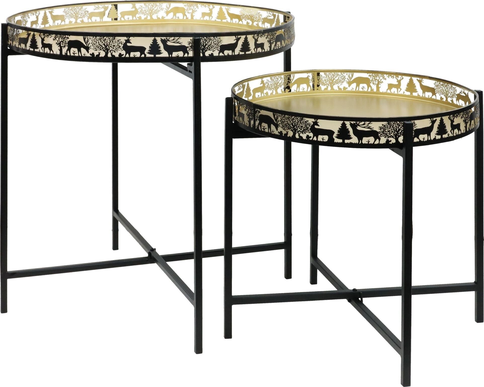 MESAS AUXILIARES CERVO D'ORO JUEGO 2 PIEZAS (HOFF4255)