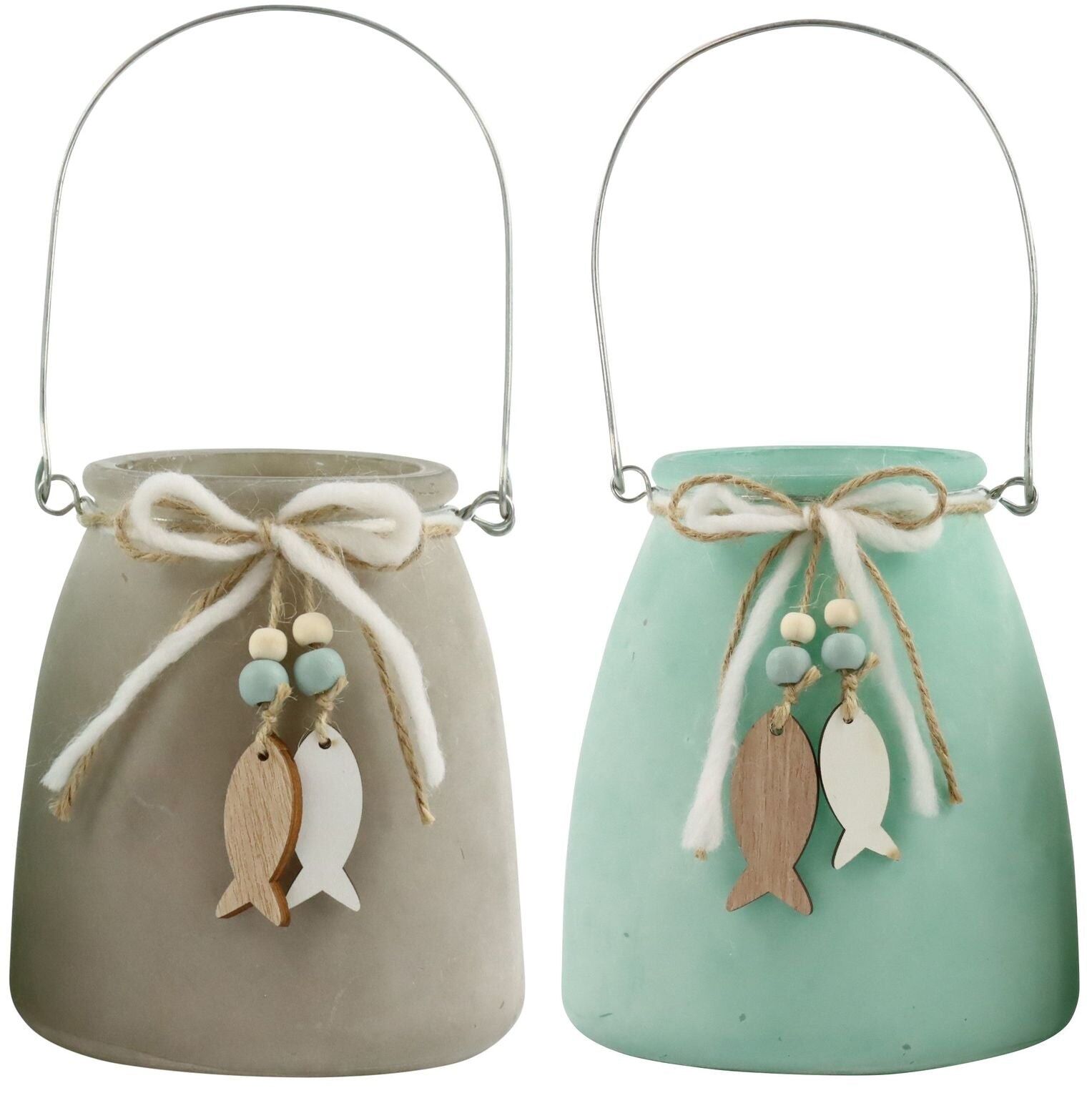 LATERNEN  OCEAN BREEZE   2 TEILIGES SET (HOFF4277)